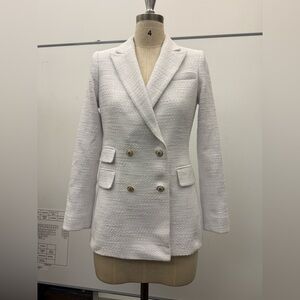 Antonio Melani - Women's White Double-Breasted Blazer - Size 4